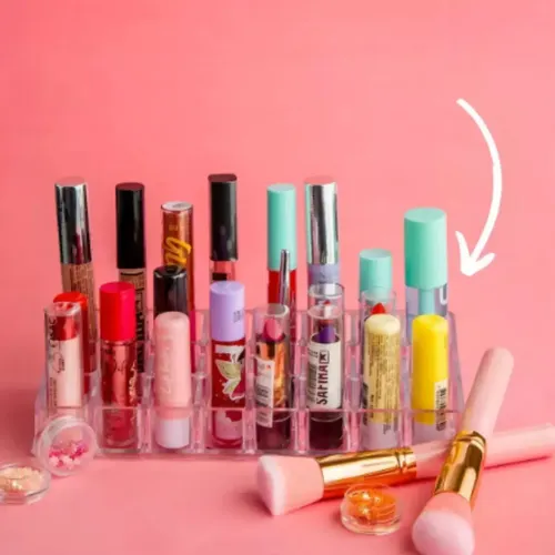 Organizador Maquillaje Oh My Shop Acrílico 24 Compartimentos Transparente