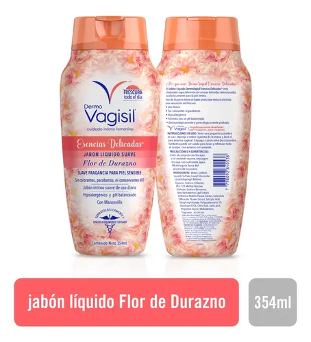 Pack Jabón Líquido Íntimo DermoVagisil Esencias Delicadas Flor de Duzazno 3 Unidades