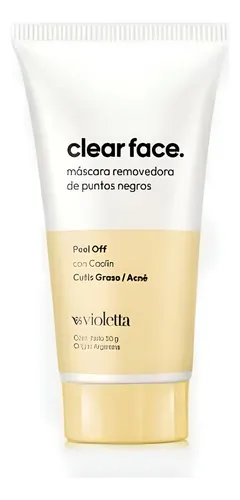 Clear Face Mascara Removedora Puntos Negros Violetta Mixta