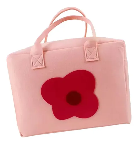 Bolsa De Maquillaje De Viaje, Bolsa De Aseo Flor Rosa Z