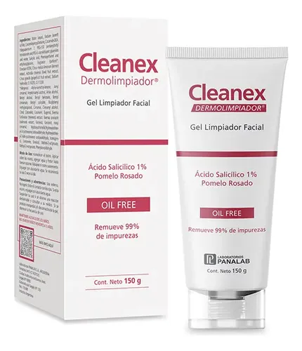 Cleanex Gel Dermolimpiador Facial Piel Grasa Y Mixta X 150 G