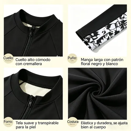 Cxre Traje De Baño For Niñas Manga Larga Upf 50+ &gorro Ce