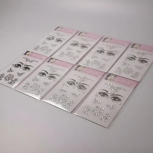 Strass Gemas Autoadhesivas Rostro Cuerpo X 12 Face Gems