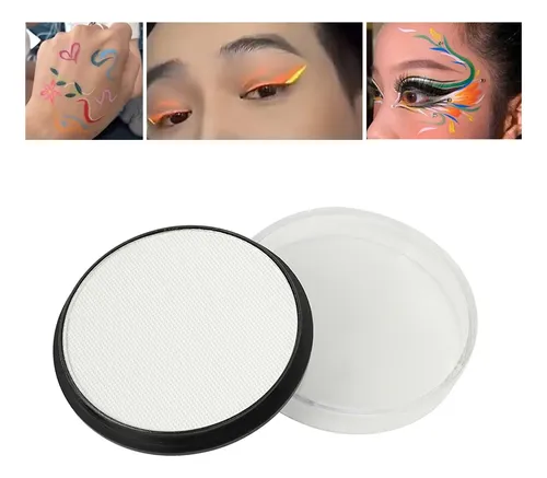 Paleta Cosmética De Pintura Corporal For Fiestas Blanco