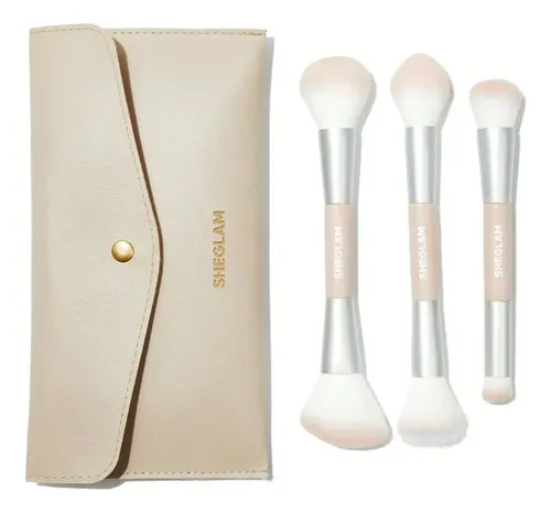 Sheglam Face Essentials Brush Set With Bag – Brochas Nude
