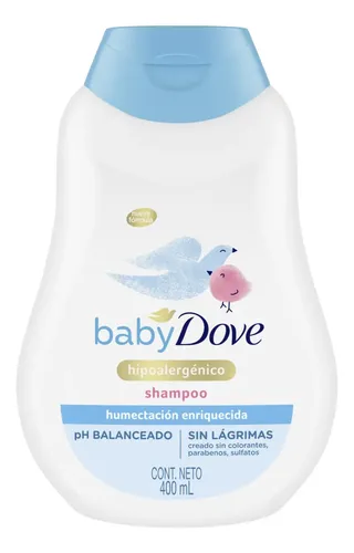 Baby Dove Humectación enriquecida shampoo en botella de 400 ml 1 unidad