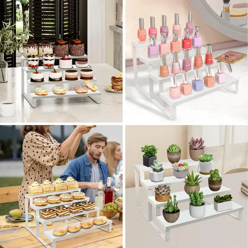 Organizador De Colonia De Madera Blanca Para Hombre Y Mujer,