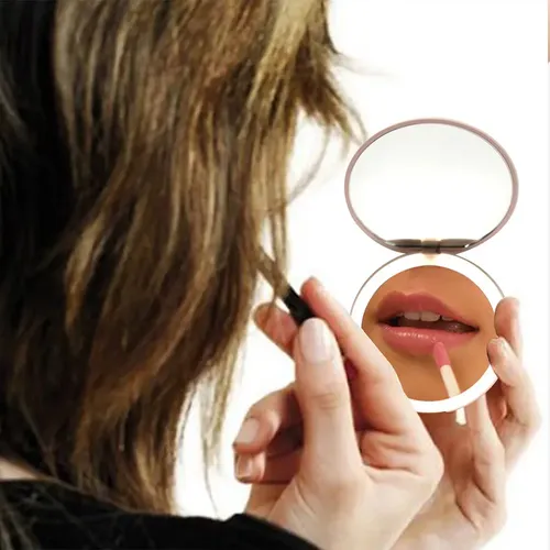 Espejo De Maquillaje Led Con Aumento De 10x, Portátil