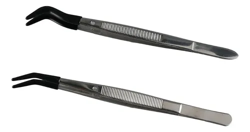 Pinzas De Cejas De Acero Inoxidable Curvadas Suaves