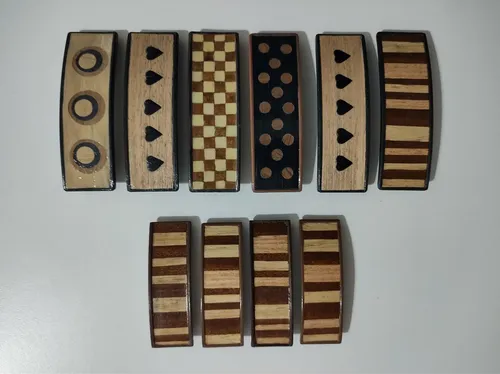 10 Hebillas Para El Pelo Artesanales Marquetería