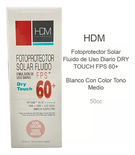 Hdm Fotoprotector Solar Fps 60+ Con Color Luz Azul X 50cc.