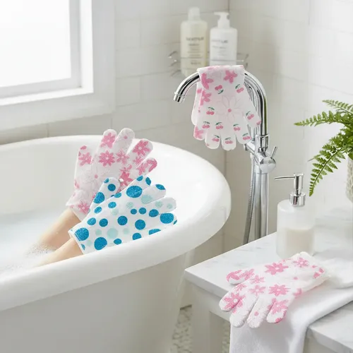 Guante Exfoliante Para Baño Spa Corporal Facial X 10 U.