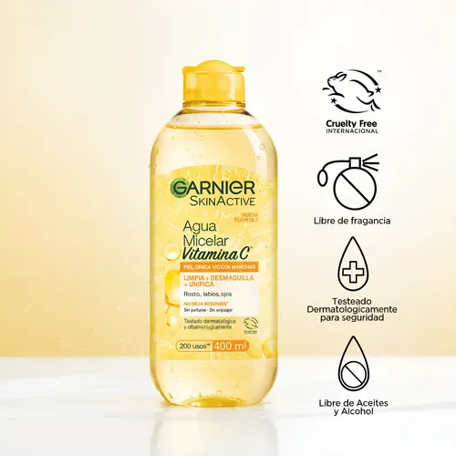 Garnier Skin Active Agua Micelar Con Vitamina C X400ml