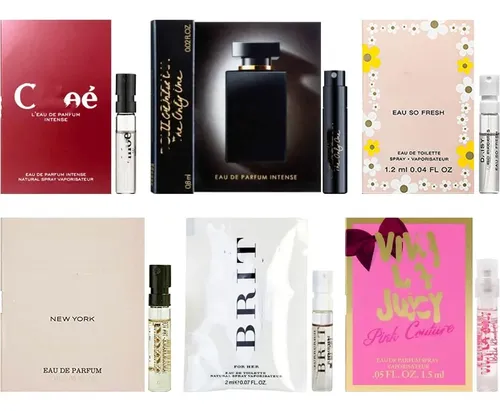 Set De Muestras De Fragancias Jrobeauty Para Mujer, Paquete De 6