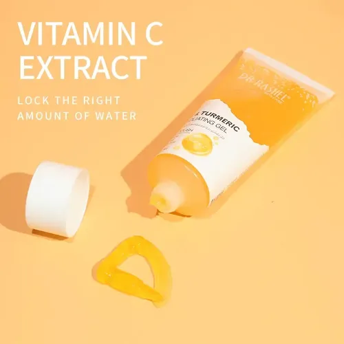 Gel Exfoliante Facial Vitamina C Curcuma 220ml Dr Rashel Normal A Grasa Día/noche