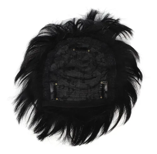 Peluca Corta Para Hombre Sintética Y Esponjosa Para Fiesta