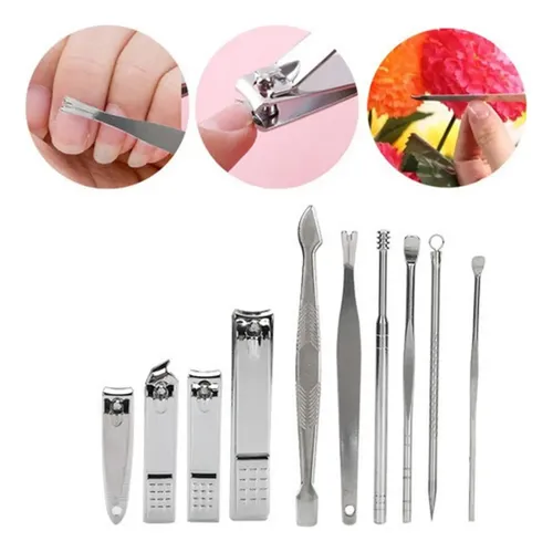 Set De Manicura Y Pedicura Con Cortaúñas De Acero