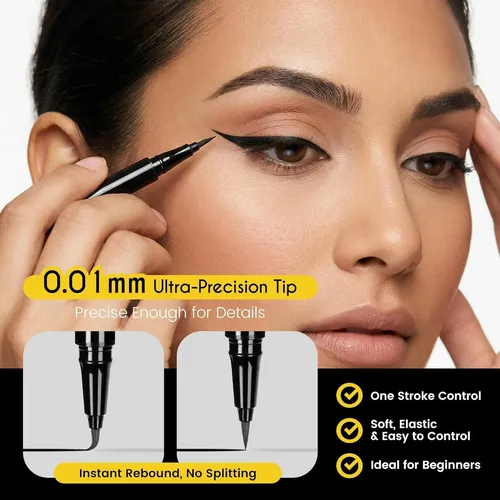 Delineador Líquido Waterproof Vegano Ciliya Yx01