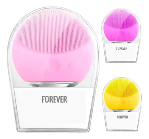 Cepillo Facial Univex Masajeador Inalámbrico Recargable USB Amarillo