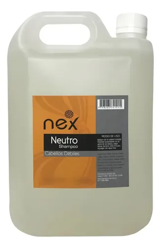 Shampoo Nex Neutro Bidón 5 Litros Cabellos Débiles