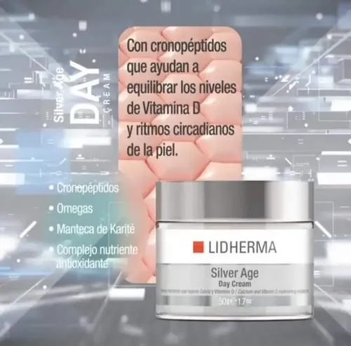 Lidherma Silver Age Day Cream Hidratante Calcio Vitamina D