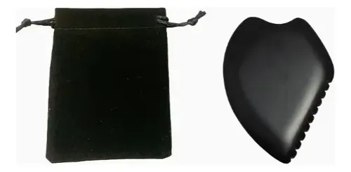 Juego De Tablas Black Jade Gua Sha Con Bolsa De