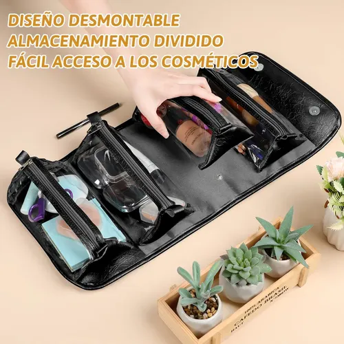 Neceser De Viaje For Mujer, 4 En 1, Impermeable, Plegable, [