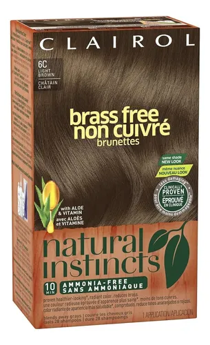 Tinte Natural Clairol Natural Instincts 6c Brass Free Light