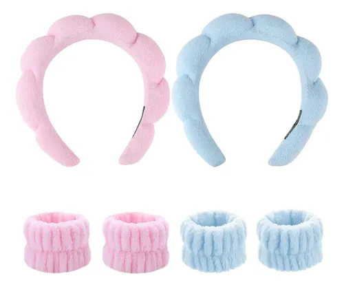2 Diademas Para El Pelo De Skincare, Para Mujer, Esponja De