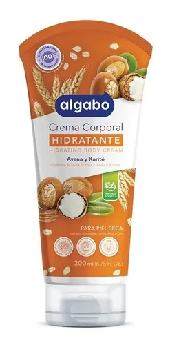 Crema Corporal Avena Y Karité 200ml Algabo