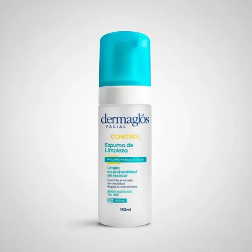 Dermaglós Facial Control Espuma De Limpieza Piel Acné 150 Ml