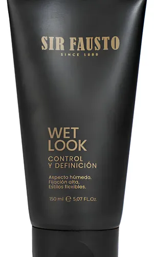 Gel Control Sir Fausto Wet Look Fijación Alta Pelo 150ml