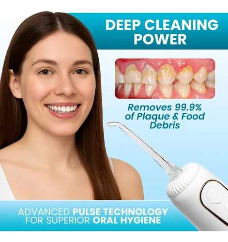 Hilo Dental Eléctrico Inalámbrico Para Brackets – Cargador U Blanco
