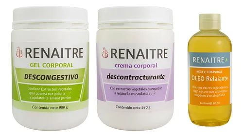 Combo X 3 Crema Descongestiva Y Óleo Masajes Anti Celulitis
