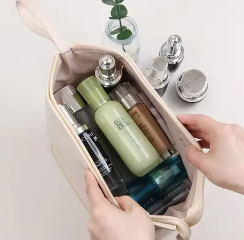 Neceser Grande Impermeable Organizador De Maquillaje Doble