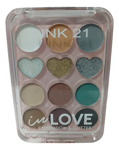 Paleta Sombras De Ojos Glitter Brilloso Mate Pink 21 In Love