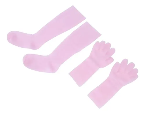 Set 2 Pares Guantes Y Medias Gel Silicona Hidratantes