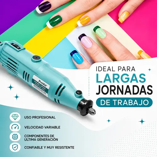 Minitorno Electrico Uñas Mano Pies Manicura Pedicuria Puntas Torno Podologia Profesional Gran Potencia Garantia Oficial