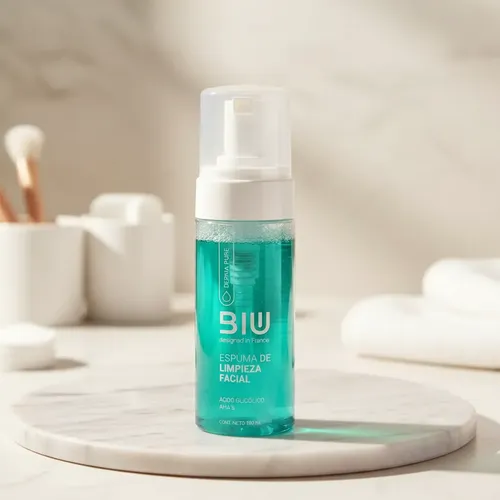 Biu Espuma Limpieza Derma Pure C/ácido Glicólico Ahas 150ml
