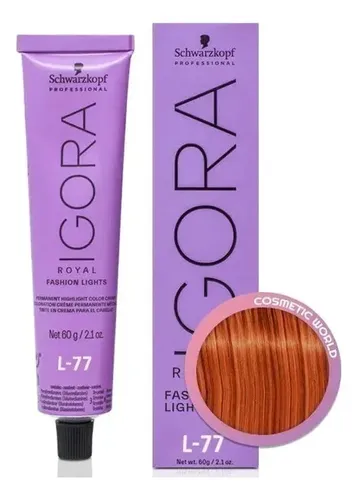 Igora Royal 7.77 + Igora Fashion L77 Tintura Pack Cobrizos