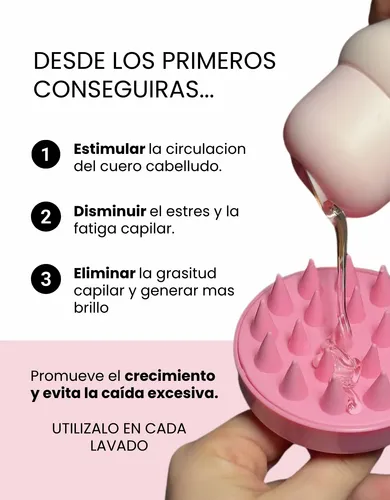Biotina Capilar X1 Litro, Cepillo Masajeador Anti-quiebre