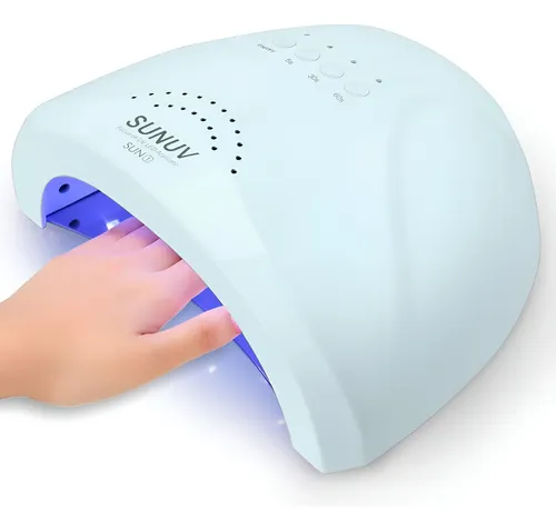 Secador De Uñas Uv Led Profesional Azul Con Temporizador Pre