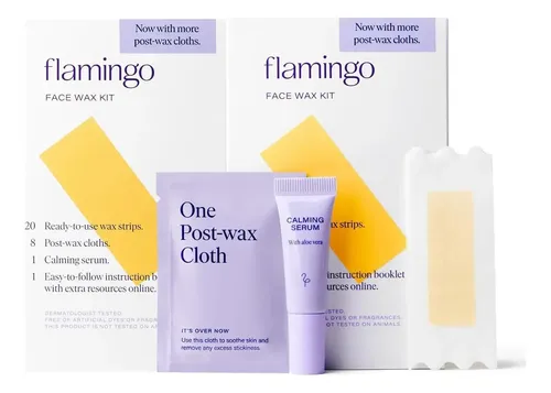 Kit De Cera Facial Flamingo Para Mujeres – 2 Paquetes