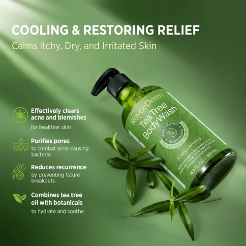 Gel De Baño Roycederm Con Forma De Árbol De Té, 16.9 Onzas L