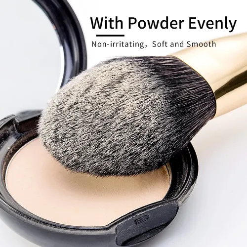 Set De Brochas De Maquillaje Enzo Ken De Pelo De Cabra Negro