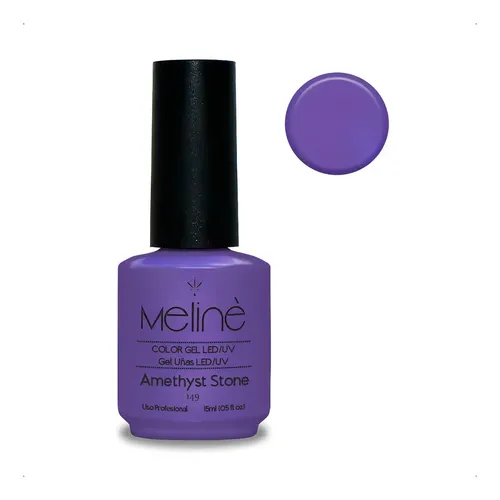 Esmalte Meline Nuevos Colores Gel Uv/led Semip. X 15 Ml Color 149 Amethyst Stone