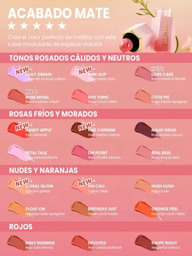 Sheglam Rubor Líquido Mate Color Bloom Swipe Right