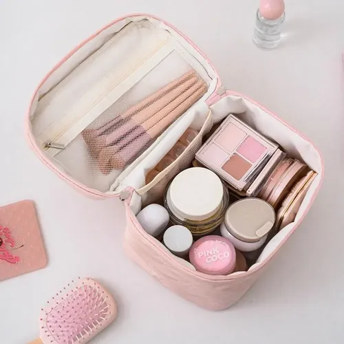 Neceser De Maquillaje Portátil Gran Capacidad Para Mujer