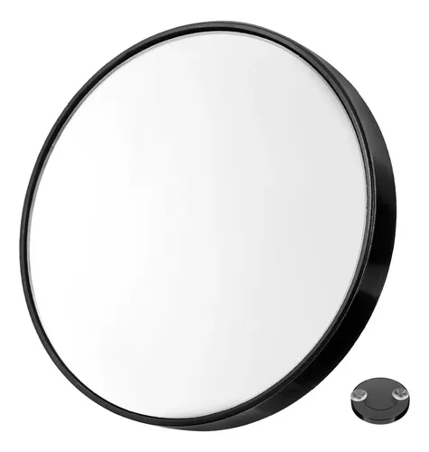 Espejo De Aumento 10x Con Ventosa Para Maquillaje Negro