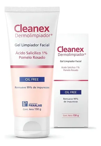 Cleanex Gel Limpiador Facial Piel Normal A Grasa Y Acne 150g